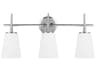 Generation Lighting Driscoll 3-Light Chrome Glass Vanity Light
