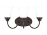 Generation Lighting Holman 3-Light Bronze Glass Vanity Light