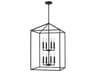 Generation Lighting Perryton 8-Light Midnight Black Glass Pendant