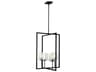 Generation Lighting Mitte 4-Light Midnight Black Glass Pendant