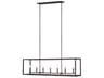 Generation Lighting Moffet Street 7-Light Bronze Linear Island Pendant