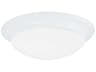 Generation Lighting Nash 1-Light White Glass Bowl Flush Mount