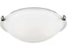 Generation Lighting Clip 2-Light Brushed Nickel Glass Bowl Flush Mount