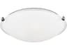 Generation Lighting Clip 3-Light Brushed Nickel Glass Bowl Flush Mount