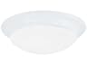 Generation Lighting Nash 2-Light White Glass Bowl Flush Mount