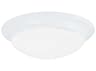 Generation Lighting Nash 3-Light White Glass Bowl Flush Mount