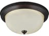 Generation Lighting Geary 1-Light Bronze Glass Bowl Flush Mount