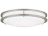 Generation Lighting Mahone 1-Light Painted Brushed Nickel LED Flush Mount