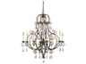 Generation Lighting Chateau 8-Light Mocha Bronze Crystal Candelabra Chandelier
