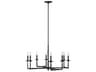 Generation Lighting Ansley 8-Light Aged Iron Black Candelabra Chandelier