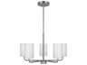 Generation Lighting Rhett 5-Light Brushed Steel Cylinder Chandelier