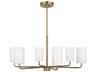 Generation Lighting Rhett 6-Light Satin Bronze Cylinder Chandelier