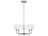 Generation Lighting Emile 5-Light Brushed Steel Chandelier