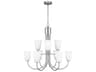 Generation Lighting Miles 9-Light Brushed Nickel Bell Chandelier