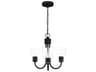 Generation Lighting Miles 3-Light Midnight Black Bell Chandelier