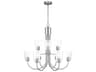 Generation Lighting Miles 9-Light Brushed Nickel Bell Chandelier