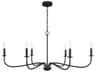 Generation Lighting Abells 6-Light Midnight Black Chandelier