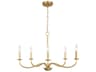 Generation Lighting Abells 5-Light Satin Brass Chandelier