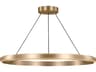 Generation Lighting Aro Satin Brass Round Pendant