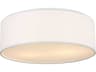 Generation Lighting Larson 3-Light Matte White Round Flush Mount