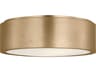 Generation Lighting Albee 2-Light Satin Brass Round Flush Mount