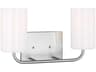 Generation Lighting Rhett 2-Light Brushed Steel Vanity Light