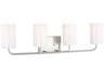 Generation Lighting Rhett 4-Light Brushed Steel Vanity Light