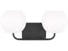 Generation Lighting Rory 2-Light Midnight Black Vanity Light