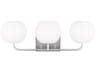Generation Lighting Rory 3-Light Brushed Steel Vanity Light