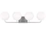 Generation Lighting Rory 4-Light Brushed Steel Vanity Light