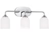 Generation Lighting Emile 3-Light Chrome Vanity Light