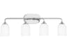 Generation Lighting Emile 4-Light Chrome Vanity Light
