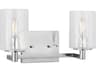 Generation Lighting Parker 2-Light Chrome Vanity Light