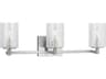 Generation Lighting Parker 3-Light Brushed Steel Vanity Light