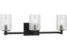 Generation Lighting Parker 3-Light Midnight Black Vanity Light