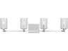 Generation Lighting Parker 4-Light Chrome Vanity Light