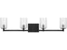 Generation Lighting Parker 4-Light Midnight Black Vanity Light