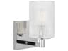 Generation Lighting Lando 1-Light Chrome Wall Sconce