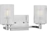 Generation Lighting Lando 2-Light Chrome Vanity Light