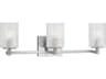 Generation Lighting Lando 3-Light Brushed Steel Vanity Light