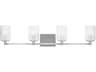 Generation Lighting Lando 4-Light Brushed Steel Vanity Light