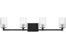 Generation Lighting Lando 4-Light Midnight Black Vanity Light