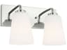 Generation Lighting Miles 2-Light Chrome Nickel Vanity Light
