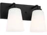 Generation Lighting Miles 2-Light Midnight Black Vanity Light