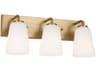 Generation Lighting Miles 3-Light Satin Brass Vanity Light
