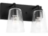 Generation Lighting Miles 2-Light Midnight Black Vanity Light