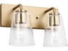 Generation Lighting Miles 2-Light Satin Brass Vanity Light