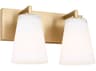 Generation Lighting Upson 2-Light Satin Brass Vanity Light