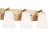 Generation Lighting Upson 3-Light Satin Brass Vanity Light