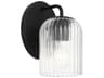 Generation Lighting Eisele 1-Light Midnight Black Wall Sconce